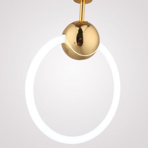 Подвесной светильник ImperiumLoft Ring L D30 золото фото