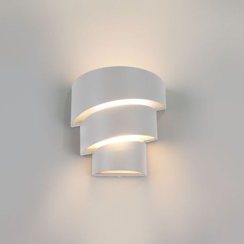 Уличный настенный светодиодный светильник Elektrostandard Helix 1535 TECHNO LED белый фото