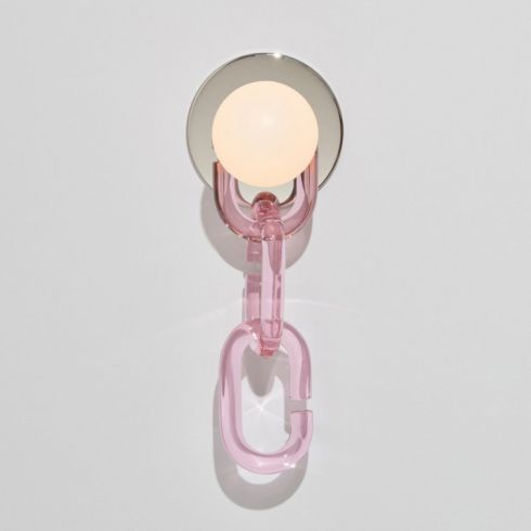 Настенный светильник ImperiumLoft Chain Wall розовый фото