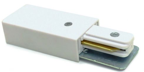 Коннектор-токоподвод для шинопровода (трека) Arte Lamp Track Accessories A160033, белый фото