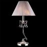 Настольная лампа с хрусталем Eurosvet Odette 1087/1 хром + серебристый + прозрачный хрусталь Strotskis® фото