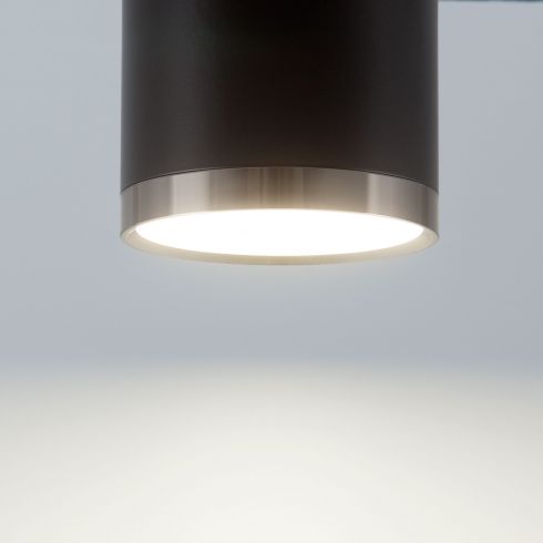 Накладной точечный светодиодный светильник Elektrostandard DLR024 6W 4200K черный матовый фото