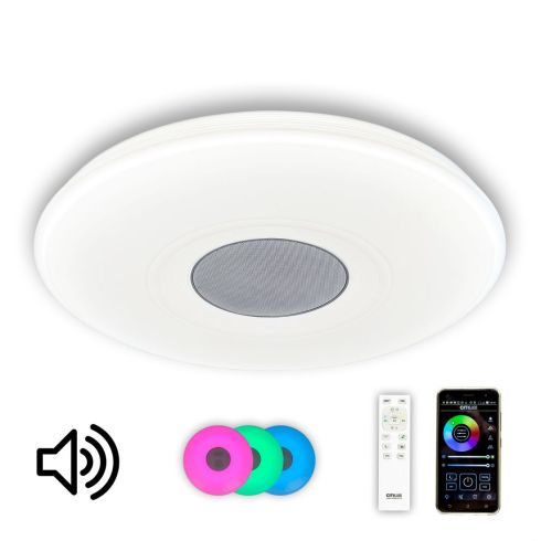Светильник потолочный светодиодный с Bluetooth колонкой и пультом Citilux Light & Music CL703M61 фото