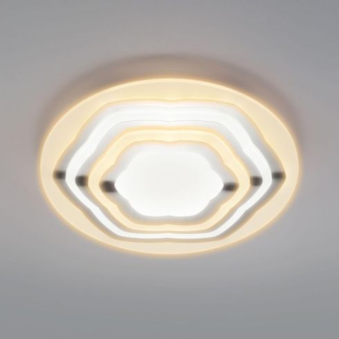 Потолочный светодиодный светильник Eurosvet Siluet 90117/4 хром фото
