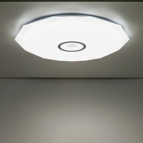 Потолочный светодиодный светильник с пультом Citilux Диамант Смарт CL713A100G хром фото