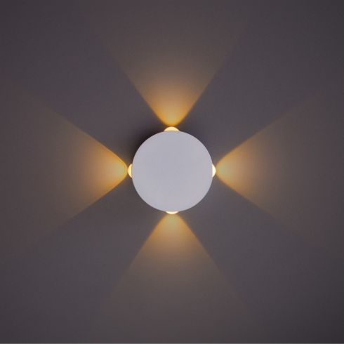 Настенный светодиодный светильник Arte Lamp Tamburello A1525AP-1WH фото