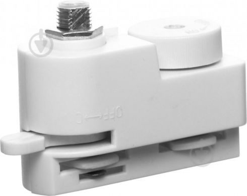 Адаптер для установки светильника на однофазный шинопровод (трек) Arte Lamp Track Accessories A200033, белый фото