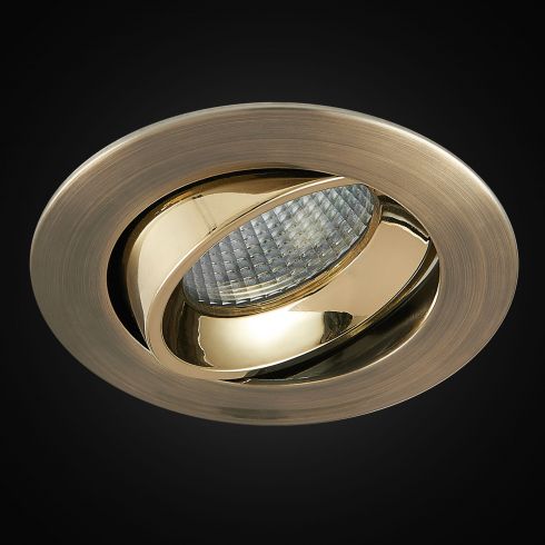 Встраиваемый светильник Citilux Альфа CLD001NW6 бронза + золото фото