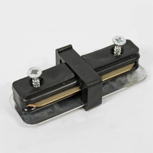 Коннектор для шинопровода (трека) прямой Arte Lamp Track Accessories A130006, черный фото
