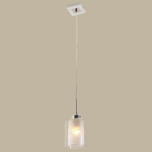 Подвесной светильник Citilux Румба CL159110 белый + хром фото