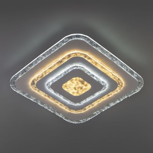 Потолочный светодиодный светильник Eurosvet Freeze 90211/1 белый фото