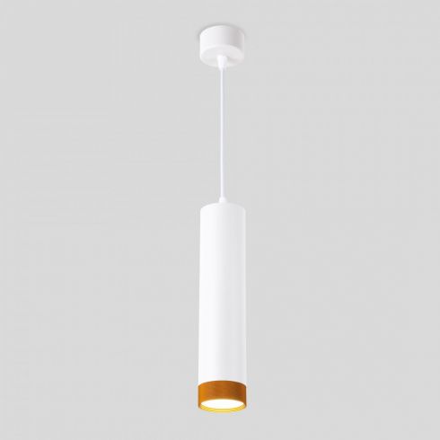 Подвесной светодиодный светильник Eurosvet Tony 50164/1 LED белый/золото фото