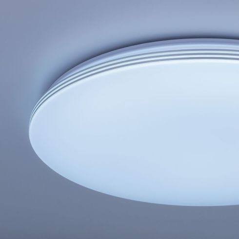Потолочный светодиодный светильник Citilux Симпла CL714R48N белый+хром фото