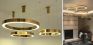 Подвесной светильник D80 ImperiumLoft Light Ring Horizontal золото фото