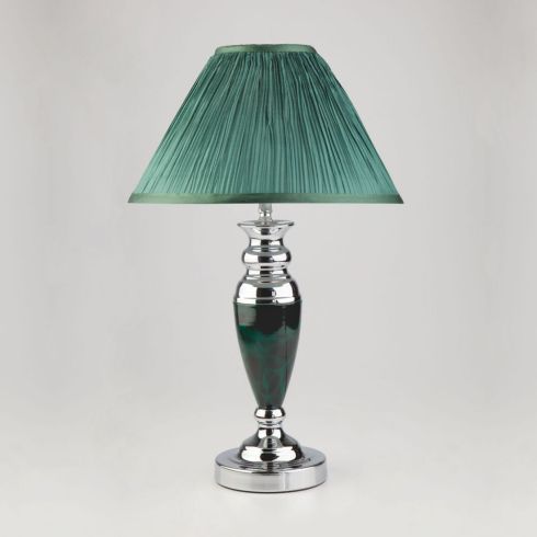 Настольная лампа с абажуром Eurosvet Majorka 008/1T GR зеленый фото