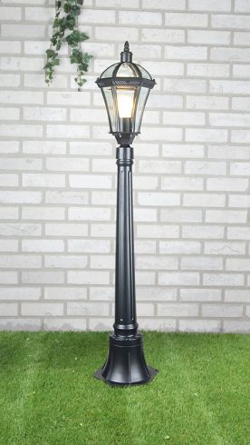 Светильник на столбе садово-парковый Elektrostandard Capella F черный фото