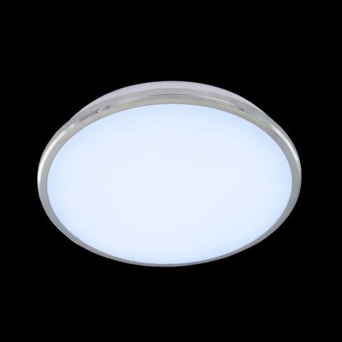 Светильник настенно-потолочный светодиодный влагозащищённый Citilux Луна CL702221N хром фото