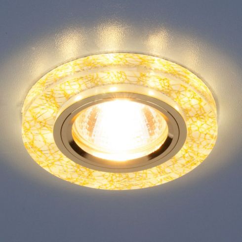 Точечный светильник светодиодный Elektrostandard 8371 MR16 WH/GD белый/золото фото