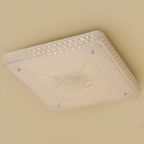 Потолочный светодиодный светильник Citilux Кристалино CL705231 белый + прозрачный фото