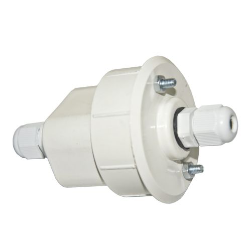 Коннектор-заглушка с гермовводом Arte Lamp Highway A220033, белый фото