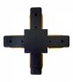 Коннектор крестообразный для однофазного шинопровода Kink Light Треки 169,19 черный фото