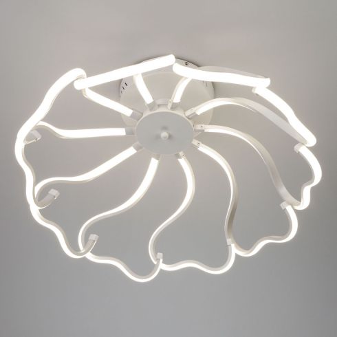 Потолочная светодиодная люстра Eurosvet Begonia 90095/10 белый фото