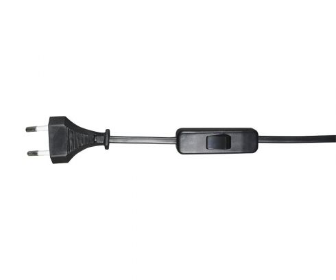 Шнур с переключ черный 2м (10шт в упаковке) Kink Light A2300,19 черный фото